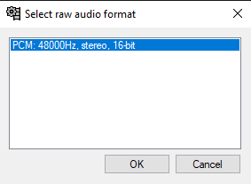 Audio Raw Capture