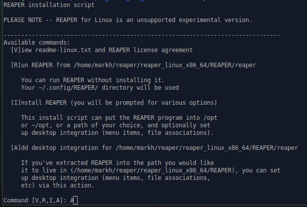 Reaper Install Script