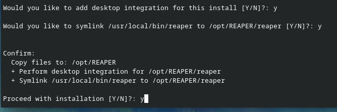 Reaper install options_3